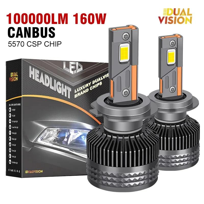 LED Canbus ڵ Ʈ,  HB4 H11 H4 H1 9012 HB3 9005 9006 H8 , ÷  ÷ , 160W 6000K ڵ , 100000LM H7